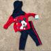 Disney Matching Sets | Disney Two Piece Outfit 12 Mo Nwt | Color: Red | Size: 12-18mb