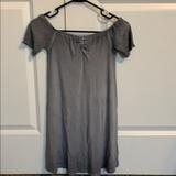 American Eagle Outfitters Dresses | American Eagle Off The Shoulder Swing Dress | Color: Blue/Gray | Size: Xs