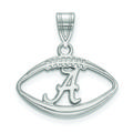 Women's Alabama Crimson Tide Sterling Silver Logo Football Pendant