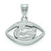 Women's Florida Gators Sterling Silver Logo Football Pendant