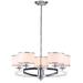 Lenora 5 Light Chrome 25 Inch Dia Drum Adjustable Pendant - Safavieh LIT4208A