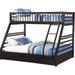 Jason (XL) Twin XL/Queen Bunk Bed w/ Drawer in Espresso - Acme Furniture 37425