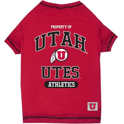 NCAA PAC 12 T-Shirt for Dogs, Medium, Utah, Multi-Color
