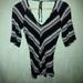 Jessica Simpson Tops | Euc Jessica Simpson Striped Top | Color: Black/White | Size: S