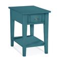 Braxton Culler East Hampton Solid Wood End Table w/ Storage Wood in Blue | 25 H x 17 W x 24 D in | Wayfair 1054-171/HARBORBLUE
