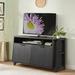 Greyleigh™ Bridgnorth Solid Wood TV Stand for TVs up to 60" Wood in Black | 30 H in | Wayfair C43551B0F0074EB0BEFCF614FA3311DD