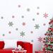 The Holiday Aisle® Coloured Snowflakes Wall Decal Vinyl in Green | 31.2 H x 39 W in | Wayfair 77845052FC454FEA8AE414AE03B428C1