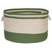 Dovecove Banded Utility Fabric Basket Fabric in Green | 12 H x 18 W x 18 D in | Wayfair 7EA62D66A0A54798B808A66463183587