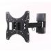 Symple Stuff Claudette Full Motion Universal Wall Mount Holds up to 79.2 lbs, Steel in Black | 9.1 H x 9.4 W in | Wayfair LCD5305BLK