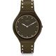 Swatch Womens Analogue Swiss Quartz Watch with Silicone Strap SVOG101