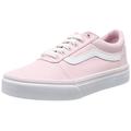 Vans Girl's Ward Sneaker, Canvas Chalk Pink, 3 UK Child