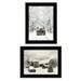 The Holiday Aisle® Antique Christmas 2-Piece Vignette Framed Wall Art for Living Room, Home Wall Decor by Lori Deiter Paper, in Black | Wayfair