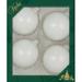 Christmas By Krebs Designer Seamless Glass Christmas Ball Ornaments, 3 1/4" (83mm) Glass in White | 3.25 H x 3.25 W x 3.25 D in | Wayfair KBX78106