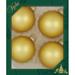 Christmas By Krebs Designer Seamless Glass Christmas Ball Ornaments, 3 1/4" (83mm) Glass in Yellow | 3.25 H x 3.25 W x 3.25 D in | Wayfair KBX78217