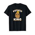 Funny Potato Gift Cute Kawaii Style Smiling Potato King T-Shirt