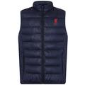 Liverpool FC Official Gift Mens Padded Body Warmer Gilet Navy Zip Small