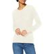 SPARKZ COPENHAGEN Women's Pure Cashmere O-Neck Cardigan, White (Off White 002), 8 (Size:S)