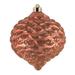 Vickerman 624890 - 6" Coral Glitter Pine Cone Christmas Tree Ornament (6 pack) (N183871D)