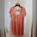 Torrid Dresses | Coral Floral Torrid Skater Dress | Color: Cream/Pink | Size: 1x