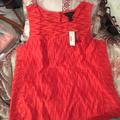 J. Crew Tops | J Crew Seamed Shell Zigzag Eyelet Coral 12 Nwt | Color: Orange | Size: 12