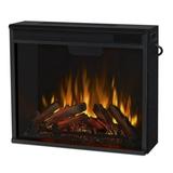 Real Flame Vivid Flame Stainless Steel Electric Firebox in Black