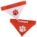 NCAA ACC Reversible Bandana for Dogs, Large/X-Large, Clemson Tigers, Multi-Color