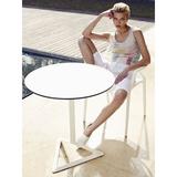 Vondom Delta Stacking Patio Dining Armchair Plastic/Resin in White, Size 31.5 H x 19.75 W x 23.25 D in | Wayfair 66026-WHITE