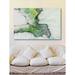 Ebern Designs 'Hauser Beds' Painting Print on Wrapped Canvas in Gray/Green | 12 H x 18 W x 1.5 D in | Wayfair B4D303DDE67349E4A890B4C5C7F86EB7