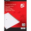 5 Star 3 x Notebook Wirebound 70gsm Ruled and Margin Perforated 50 Sheets, A4 [Pack of 10]