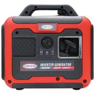Simpson 70061 Portable 3 HP Inverter / Generator with Recoil Start - 2,200/1800W, 120V