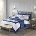 Madison Park Full/Queen 8 Piece Comforter & Coverlet Set Collection in Navy - Olliix MP10-6138