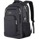 School Backpack Boys / Girls / Teenagers, Backpack School, Laptop Backpack for Men / Women, Daypacks Business Backpack with USB, Charcoal, 17,3 Zoll, Rucksack