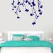 Trule Hanging Flowers Wall Decal Vinyl in Blue | 48 H x 60 W in | Wayfair FB59ECBE90B04E9FB01B6A24438BC0E3