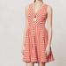 Anthropologie Dresses | Anthropologie Saturday Sunday Striped Day Dress S | Color: Orange/White | Size: S