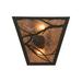 Loon Peak® Connell 2-Light Whispering Pines Wall Sconce Glass in Brown | 11.5 H x 13 W x 6.5 D in | Wayfair 147248