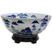 World Menagerie Fobbs Fruit Decorative Bowl Porcelain in Blue/White | 5.75 H x 14 W x 14 D in | Wayfair BW-BOWL-BWLS