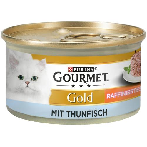 24 x 85 g Gourmet Gold Raffiniertes Ragout - Thunfisch