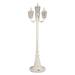Charlton Home® Sharolyn Outdoor 4 - Light 85" H Hardwired Lamp Post (Full) Aluminium/Metal in White | 85 H x 22 W x 22 D in | Wayfair