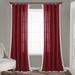 Rosalie Window Curtain Panels Red 54X95 Set - Lush Decor 16T004852
