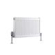 Milano Compact - Modern White Type 11 Central Heating Horizontal Single Panel Convector Radiator - 400mm x 600mm