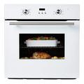 Cookology COF605WH 60cm 65 Litre Capacity, Installed Built In Electric Fan Oven, Integrated Single Fan Oven with Mechanical Dial Timer and Grill - in White