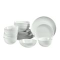 over&back Milo 24 Piece Dinnerware Set, Service for 6 Porcelain/Ceramic in White | Wayfair 914081