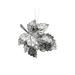 The Holiday Aisle® Set of 6 Silver Mercury Leaf Holiday Shaped Ornament Plastic | 5.25 H x 4.25 W x 1 D in | Wayfair