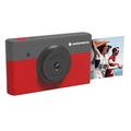 AgfaPhoto AGFA Foto, Realipix Mini S – Sofortbildkamera (Foto 5,3 x 8,6 cm – 2,1 x 3,4 Zoll, 10 MP, LCD-Display 1,7 Zoll, Bluetooth, Lithium-Akku, Thermosublimation 4-Pass) Schwarz & Rot