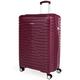 London Fog ABS Hard Shell 28 Inch Suitcase - Large Travel Luggage with 8 Spinner Wheels | TSA Locks Drag Handle Hard Sided Suitcases 4.4 kg Cap 101L Body Height 69cm LFL005 (Large, Tuscan Red)