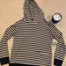J. Crew Sweaters | J. Crew Striped Hoodie Sweater Navy Off White | Color: Blue/Cream | Size: M