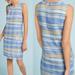 Anthropologie Dresses | Anthropologie Akemi Kin Striped Tweed Shift Dress | Color: Blue/Gold | Size: 10