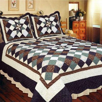 Country Treasure Patchwork Quilt Midnight Blue, Full / Queen, Midnight Blue
