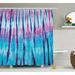 Ebern Designs Nina Close Up Vertical Gradient Tie Dye Figures Hippie Alter Life Retro Artwork Single Shower Curtain | 69 H x 105 W in | Wayfair