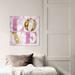 Oliver Gal Love Pastel - Textual Art on Canvas Canvas, Wood in Pink | 24 H x 24 W x 1.5 D in | Wayfair 12587_24x24_CANV_XHD